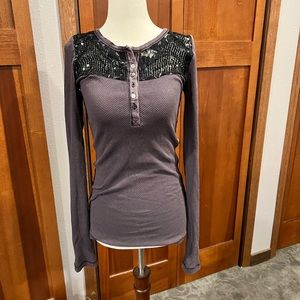 Free people sequin thermal